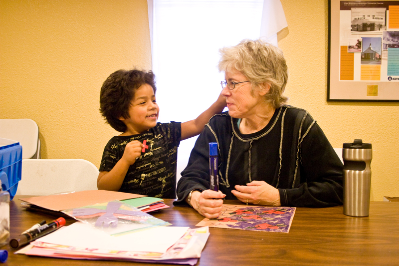 “One of the tough things about being here is getting close to a child when you know that there is a possibility of them disappearing or being evicted in the near future, “ said mentor Laura Grimes, with Louisa. “You have to learn how to let go, and that’s hard.”