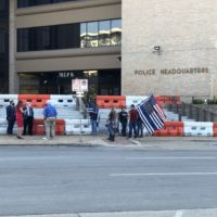 Wind Therapy Freedom Riders and others rally in support of Austin Police and against Austin Mayor Steve Adler. (Photo: Bismarck D. Andino)