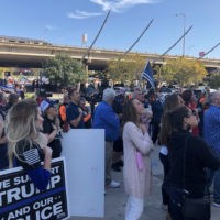 Wind Therapy Freedom Riders and others rally in support of Austin Police and against Austin Mayor Steve Adler. (Photo: Bismarck D. Andino)