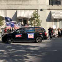 Wind Therapy Freedom Riders and others rally in support of Austin Police and against Austin Mayor Steve Adler. (Photo: Bismarck D. Andino)