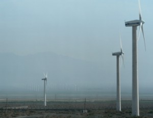 <p>Large areas of central Xinjiang province, especially between the cities of Urumqi and Korla, are ideal for generating electricity from wind.</p>