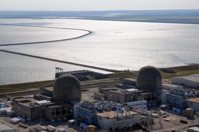 The reservoir that cools the South Texas Project's two nuclear reactors has been low in 2013 and 2011 because of drought conditions.