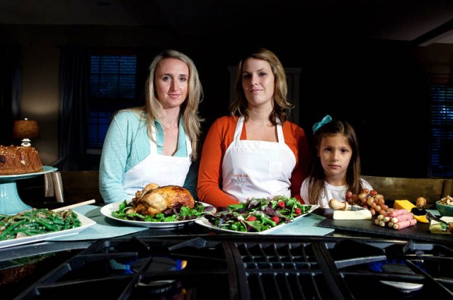 From left: Fairy Tale Meals’ Allie Werner and Kristen Low, with Low’s daughter Samantha Sawin. The pair’s business partnership was forged out of a love for cooking and the desire to provide healthy meals to those without the time or means to savor the artistry of a home-cooked meal. Photo by David A. Saenz.