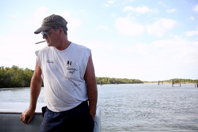 Buddy Treybig, a longtime shrimper on Matagorda Bay, said the fishing there is worse than it has ever been. The drought, combined with increased use of fresh water from the Colorado River, has raised the bay's salinity.  