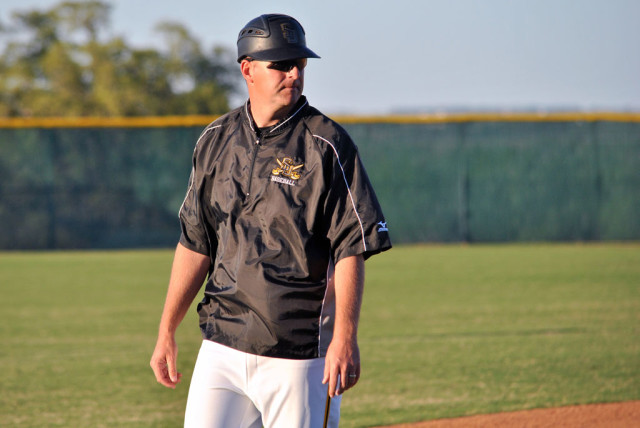 Southwestern University baseball coach R.J. Thomas has been building up the team, with hopes for a conference championship in the coming season and a national championship in the future. Photo courtesy of Southwestern Athletics 