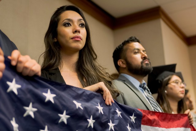 DREAMERS gather in protest at the Border Security Subcommitee Meeting at the Texas State Capitol on April 6th, 2015. The group opposes a recent legislation introduced by Senator Donna Campbell that would disqualify undocumented youth from receiving in-state tuiton at public state universities. Miguel Gutierrez Jr/ Reporting Texas.