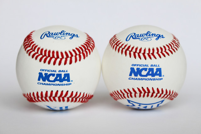 After the 2014 season, the NCAA switched to the flat-seam baseball (right) compared to the raised-seam ball (left). The new flat-seam balls were found to travel further than their predecessor and have led to more home runs in the 2015 season. Lukas Keapproth/Reporting Texas