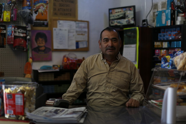 Benito Pérez is the owner of La Tiendita, a market in the Segundo Barrio neighborhood of El Paso. Daulton Venglar/Reporting Texas