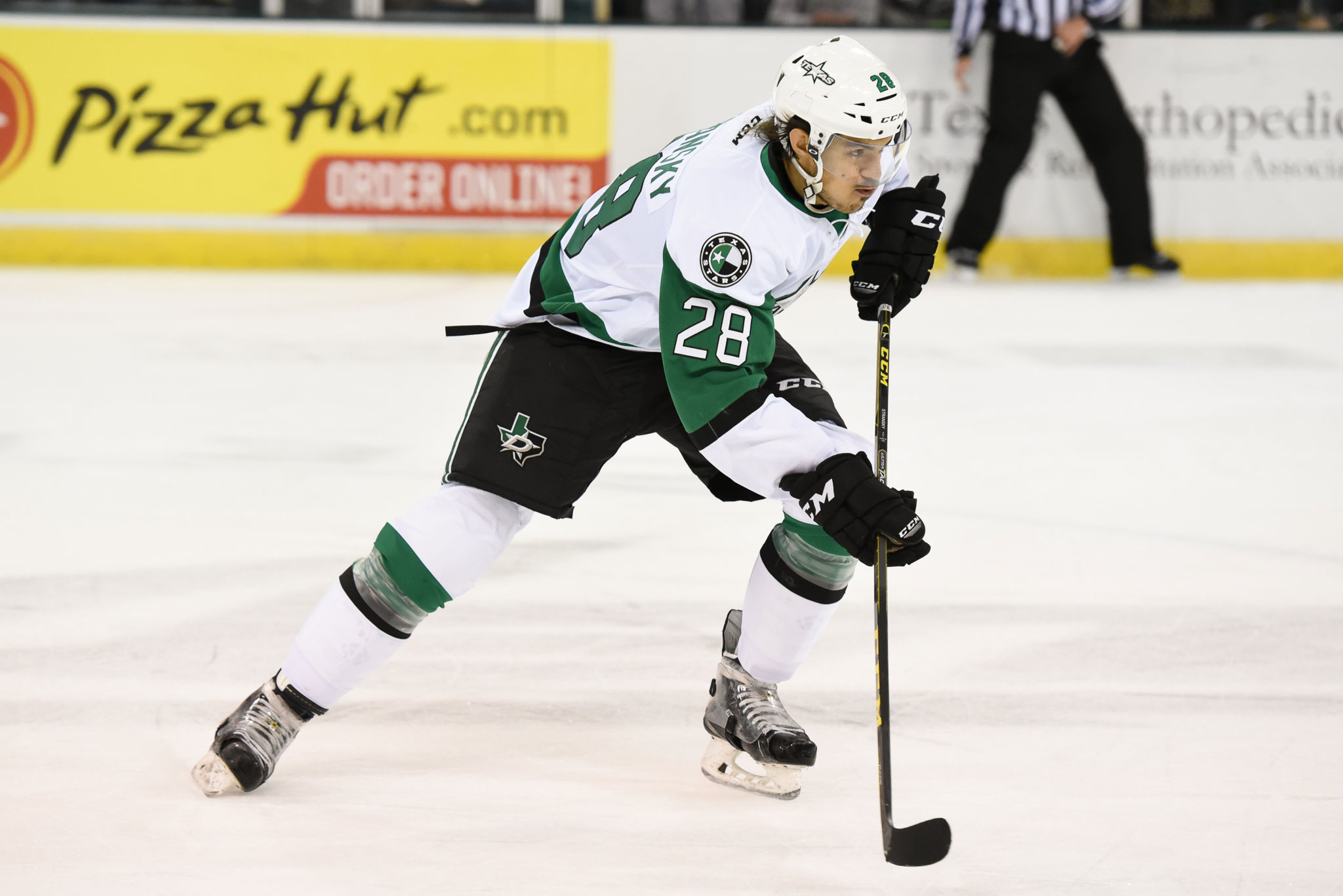 In 72 games this season, Stransky has tallied 22 goals and 16 assists — both career highs — and had a five-match point streak early in November. Photo courtesy Texas Stars