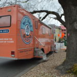 For this blood drive, the We Are Blood mobile team parked on Nueces Street near the Zeta Tau Alpha house. (Photo: Maggy Wolanske, Reporting Texas TV)